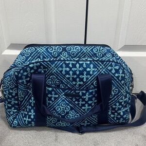 Vera Bradley Blue Patterned Duffel Bag